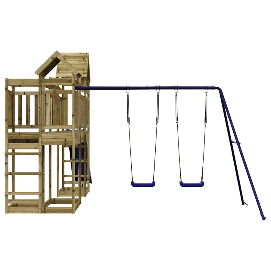 Aire de jeux d'extérieur bois de pin imprégné - 5