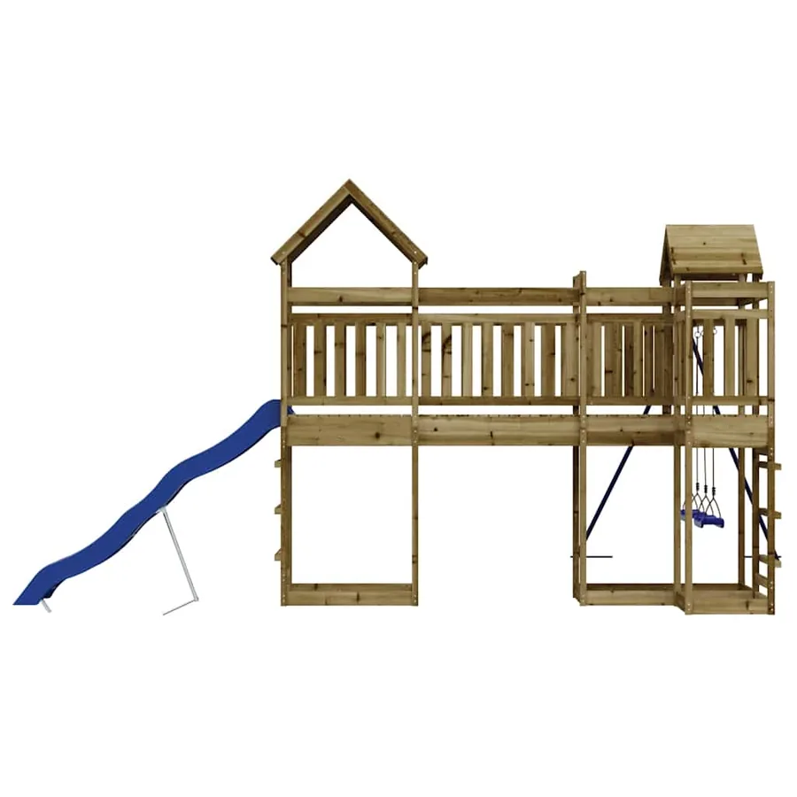 Aire de jeux d'extérieur bois de pin imprégné - 6