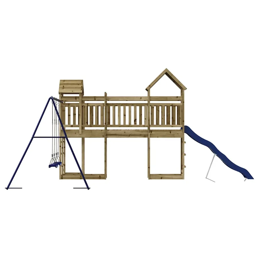Aire de jeux d'extérieur bois de pin imprégné - 7