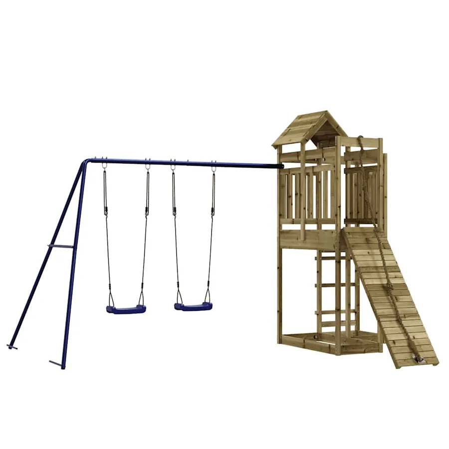 Aire de jeux d'extérieur bois de pin imprégné - 2