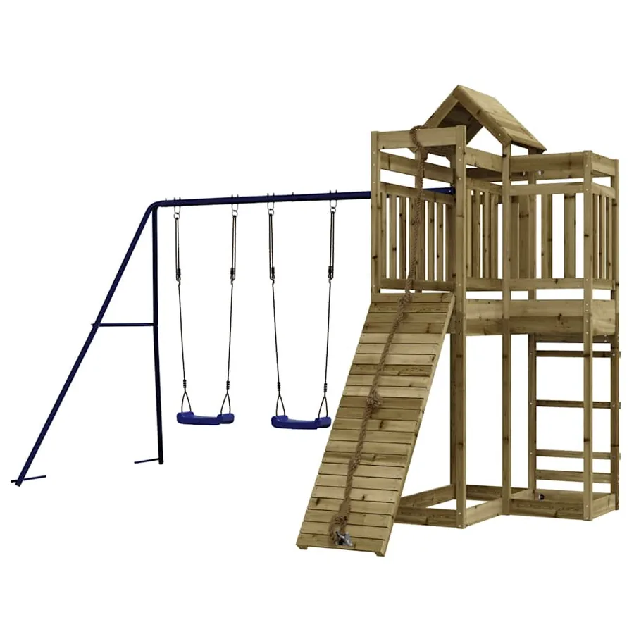 Aire de jeux d'extérieur bois de pin imprégné - 3
