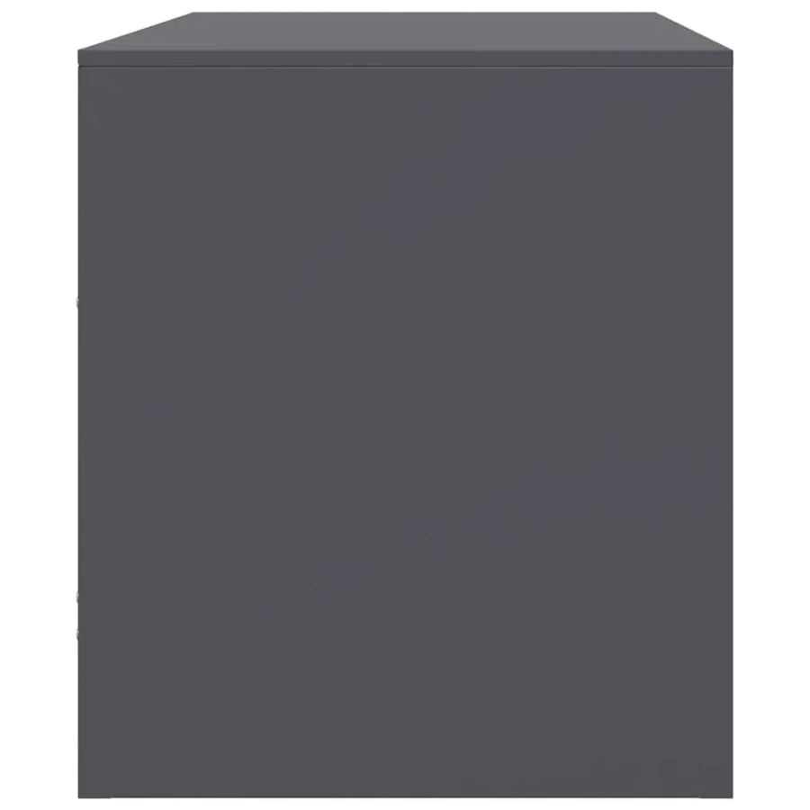 Meubles TV 2 pcs anthracite 67x39x44 cm acier - 8