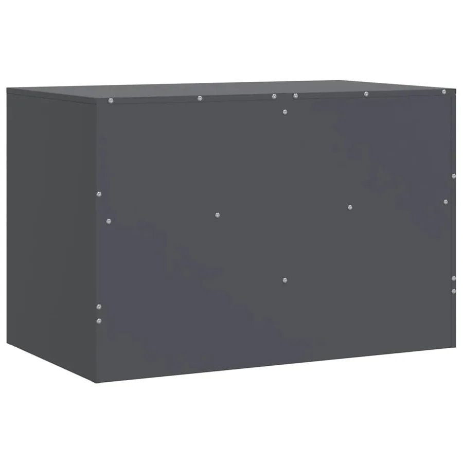 Meubles TV 2 pcs anthracite 67x39x44 cm acier - 9