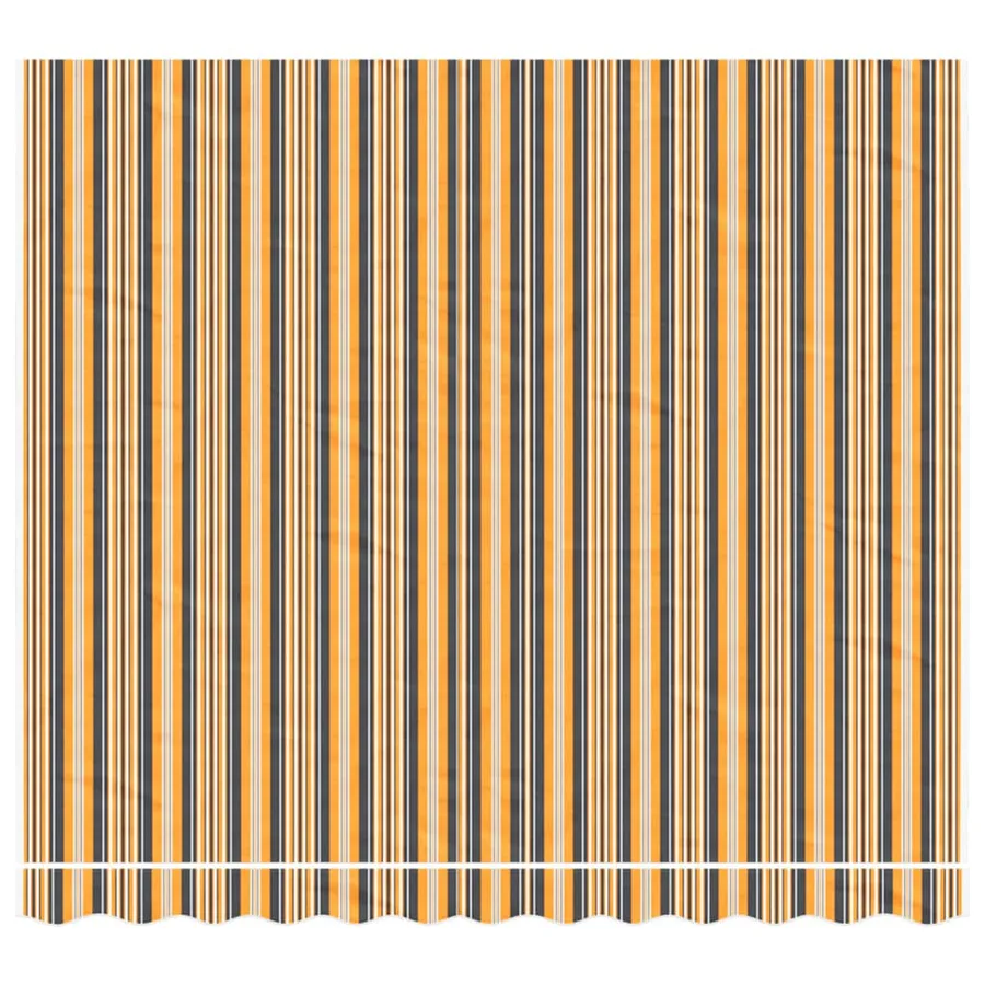 Tissu de remplacement pour auvent orange et noir 3x2,5 m polyester - 3