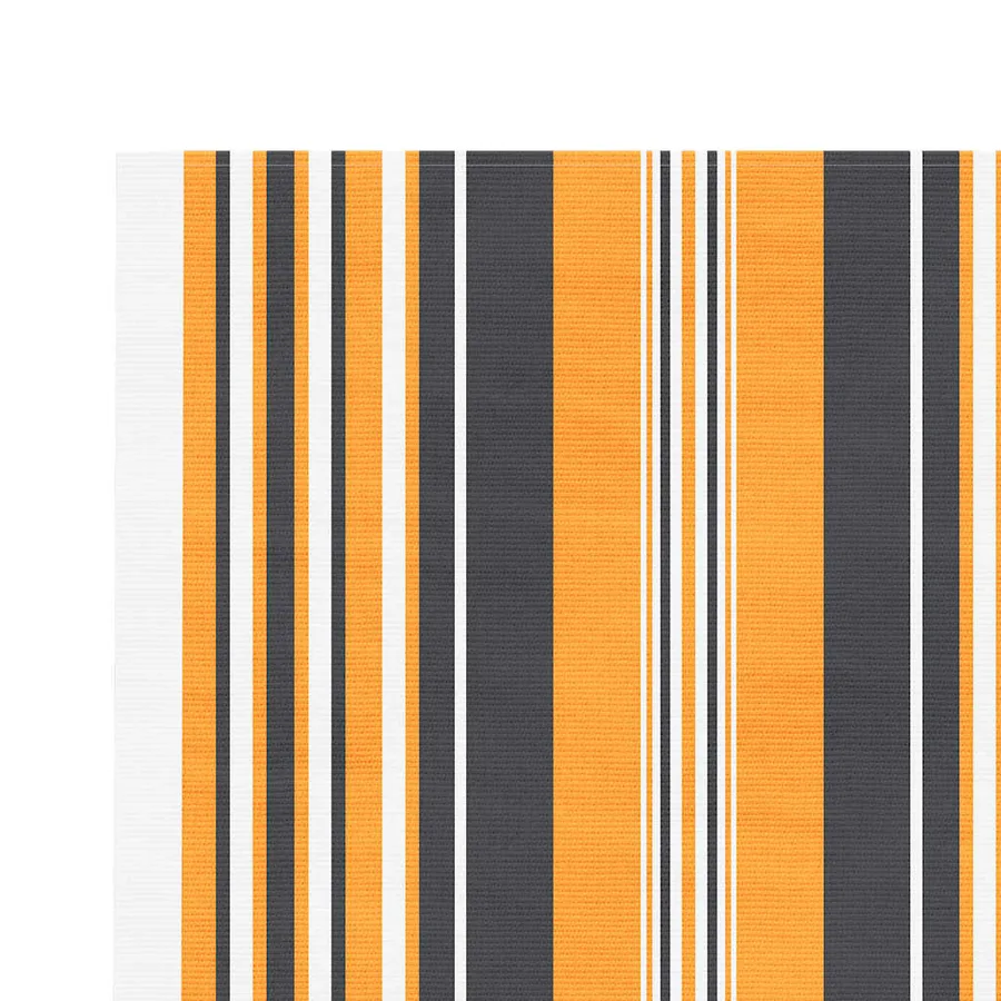 Tissu de remplacement pour auvent orange et noir 3x2,5 m polyester - 4