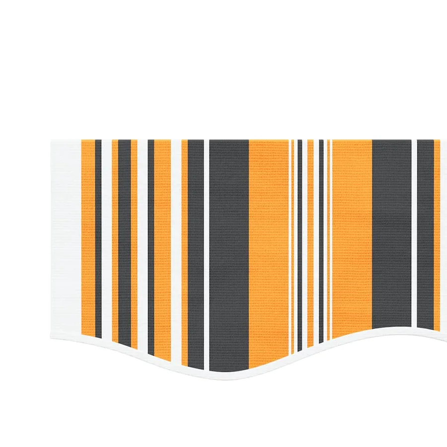 Tissu de remplacement pour auvent orange et noir 3x2,5 m polyester - 5