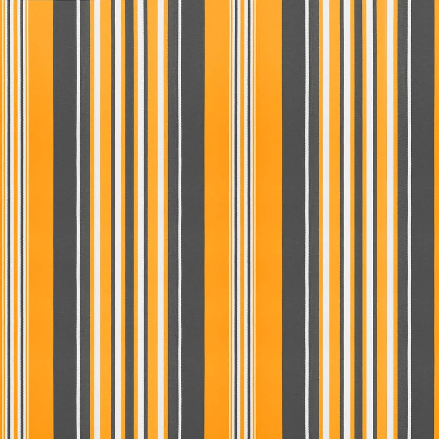Tissu de remplacement pour auvent orange et noir 3x2,5 m polyester - 6