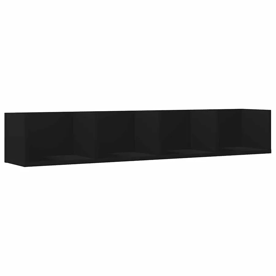 Armoires murales 2 pcs noir 99x18x16,5 cm bois d'ingénierie - 6