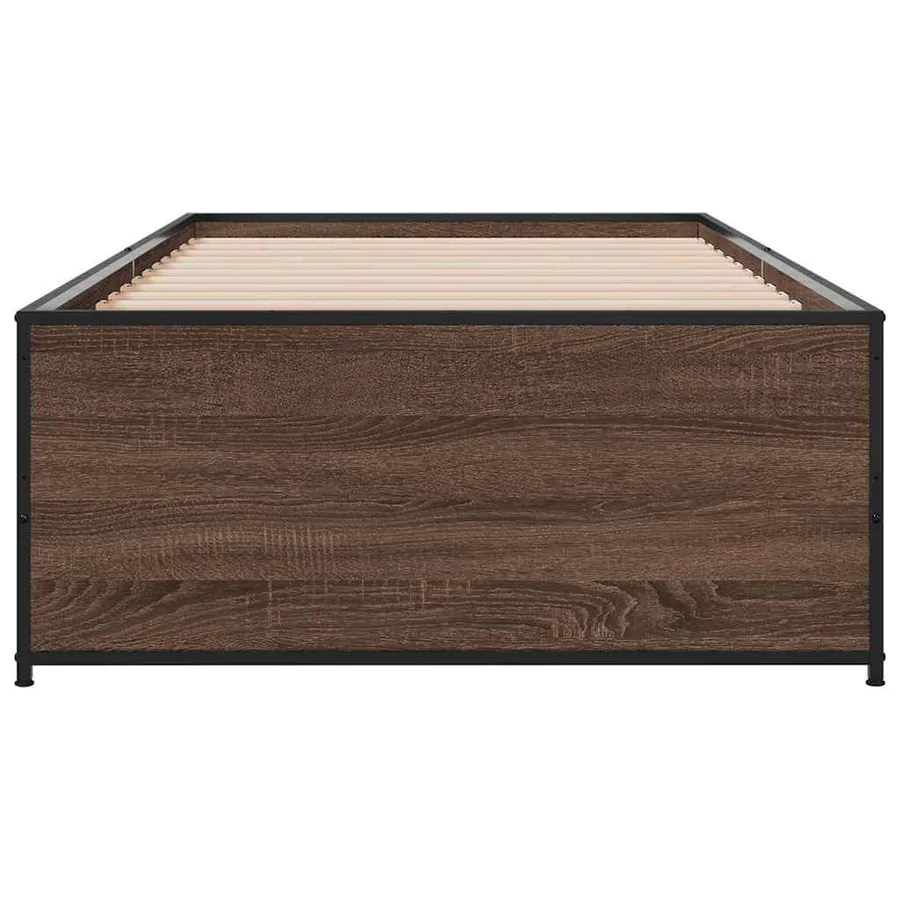 Cadre de lit sans matelas chêne marron 90x190 cm - 4