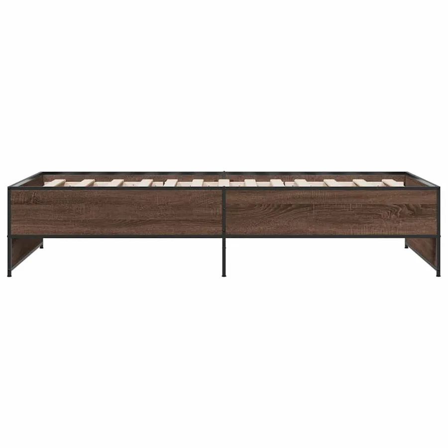 Cadre de lit sans matelas chêne marron 90x190 cm - 5
