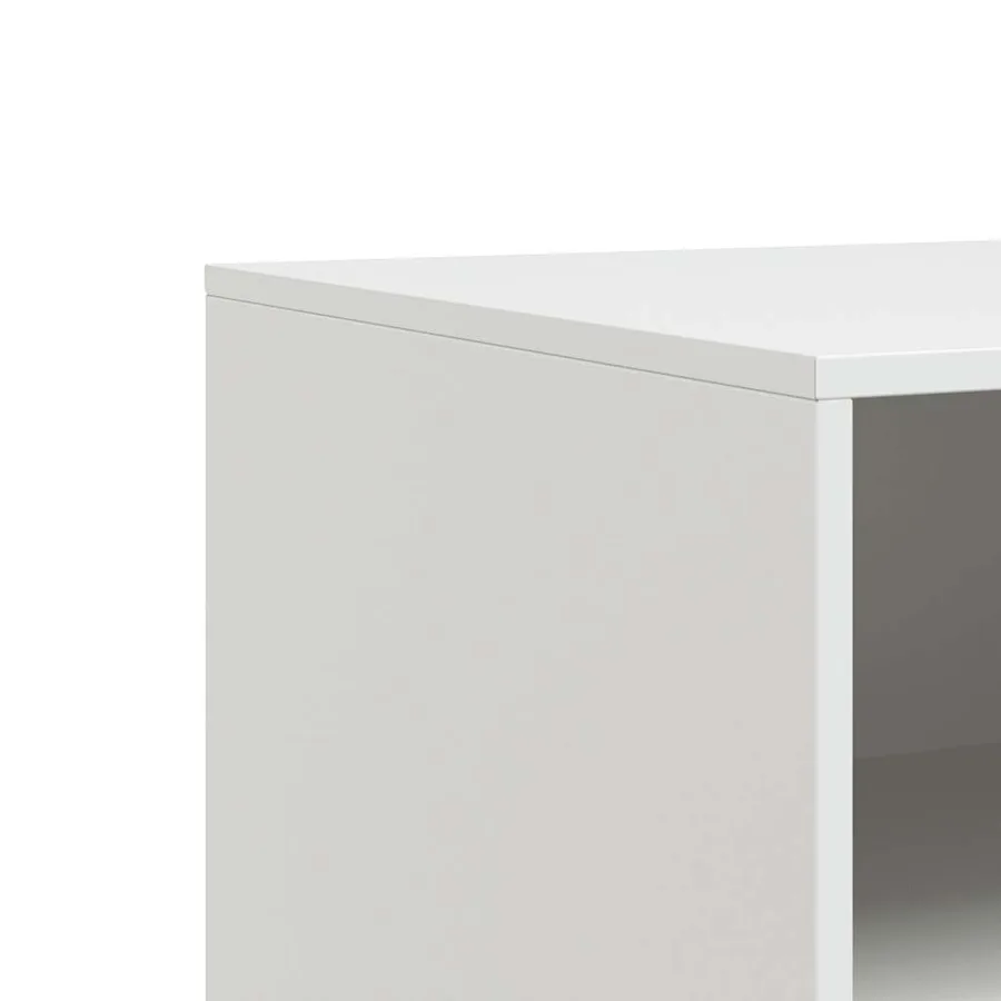 Meubles TV 2 pcs blanc 67x39x44 cm acier - 10