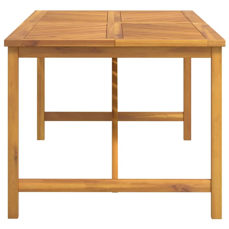 Table à manger de jardin 200x90x74 cm bois d'acacia solide - 4