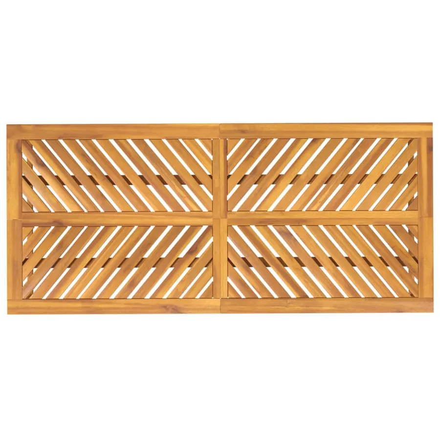 Table à manger de jardin 200x90x74 cm bois d'acacia solide - 5