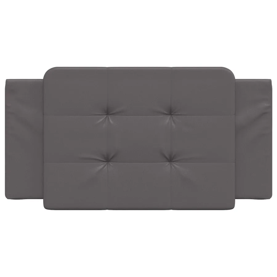 Coussin de tête de lit Zadar gris 100 cm similicuir - 4