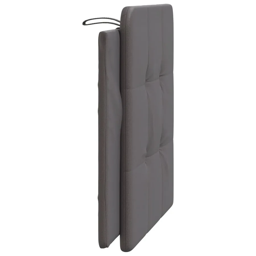 Coussin de tête de lit Zadar gris 100 cm similicuir - 5