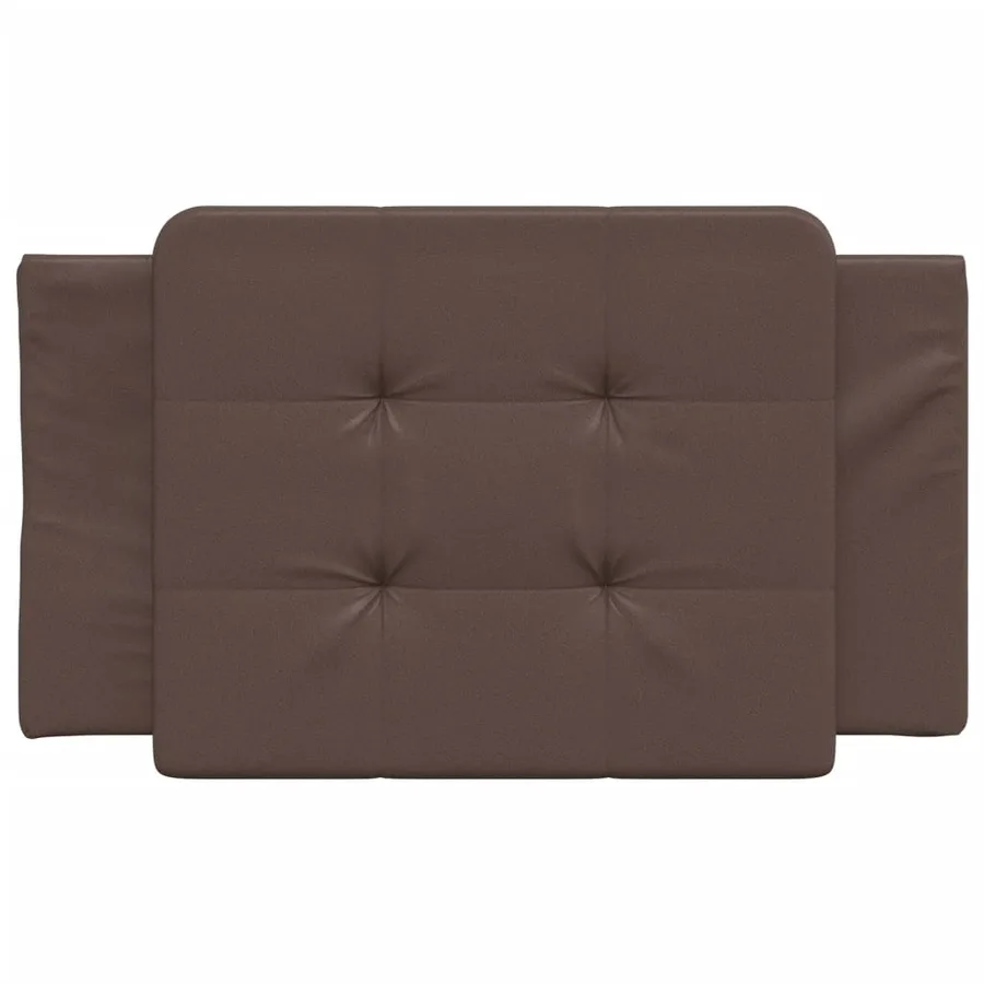Coussin de tête de lit Zadar marron 80 cm similicuir - 4