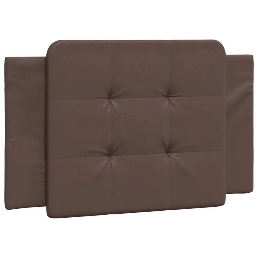 Coussin de tête de lit Zadar marron 90 cm similicuir - 2