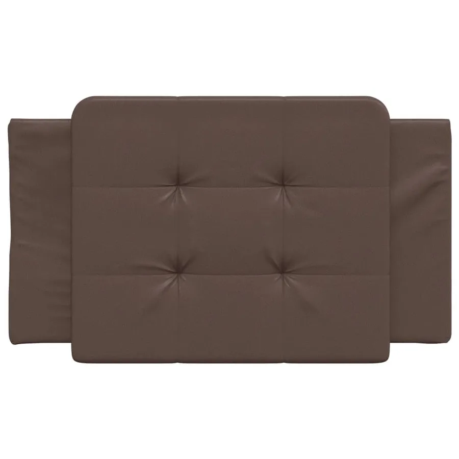 Coussin de tête de lit Zadar marron 90 cm similicuir - 4