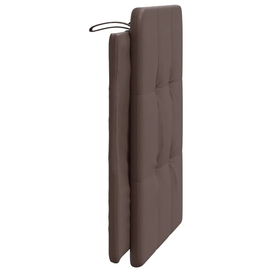 Coussin de tête de lit Zadar marron 90 cm similicuir - 5