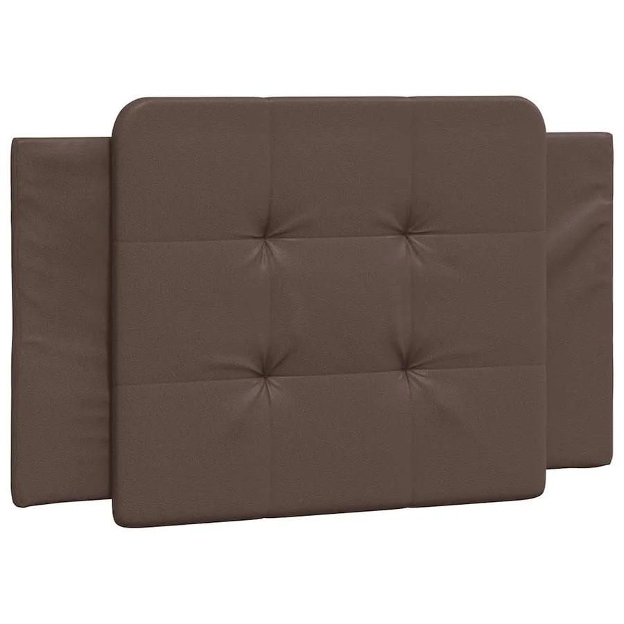 Cadre de lit sans matelas Zadar marron 80x200 cm similicuir - 8