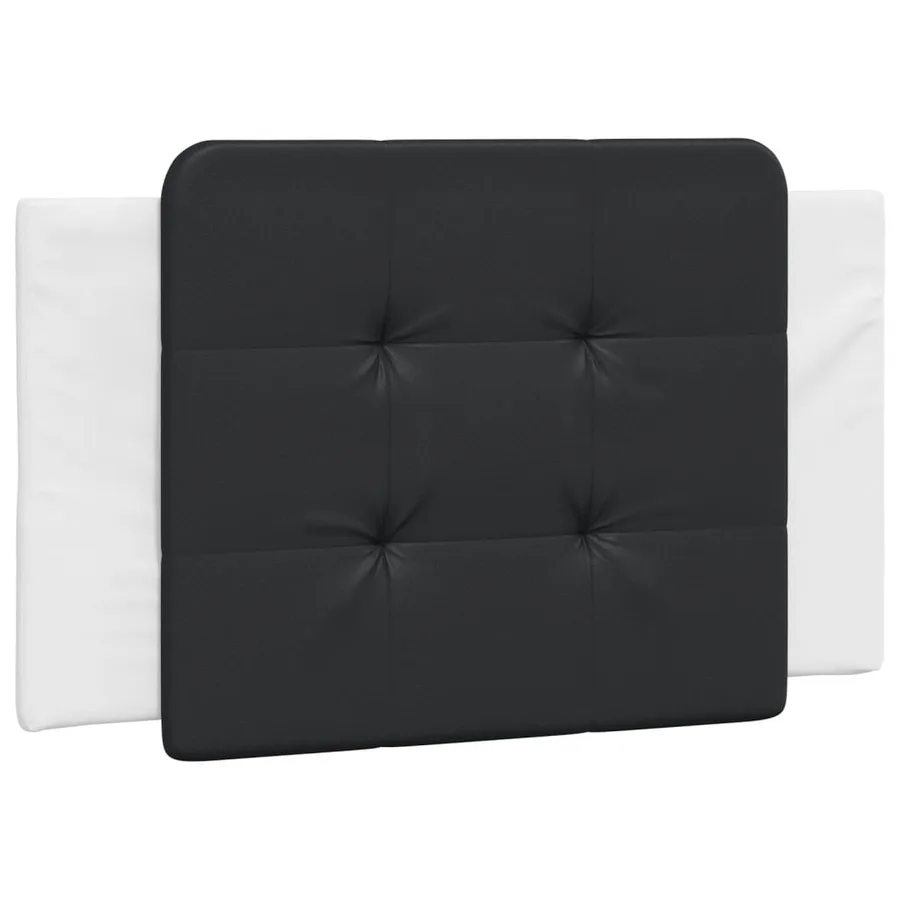 Cadre de lit avec LED sans matelas Zadar blanc et noir 80x200 cm - 8