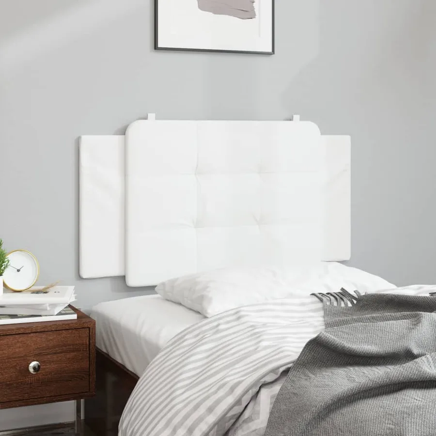 Coussin de tête de lit Zadar blanc 100 cm similicuir - 3