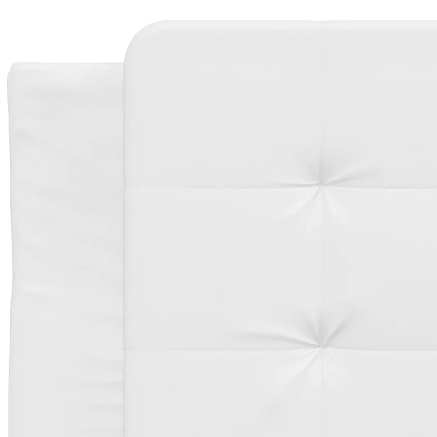 Cadre de lit avec LED sans matelas Zadar blanc 90x190 cm - 11