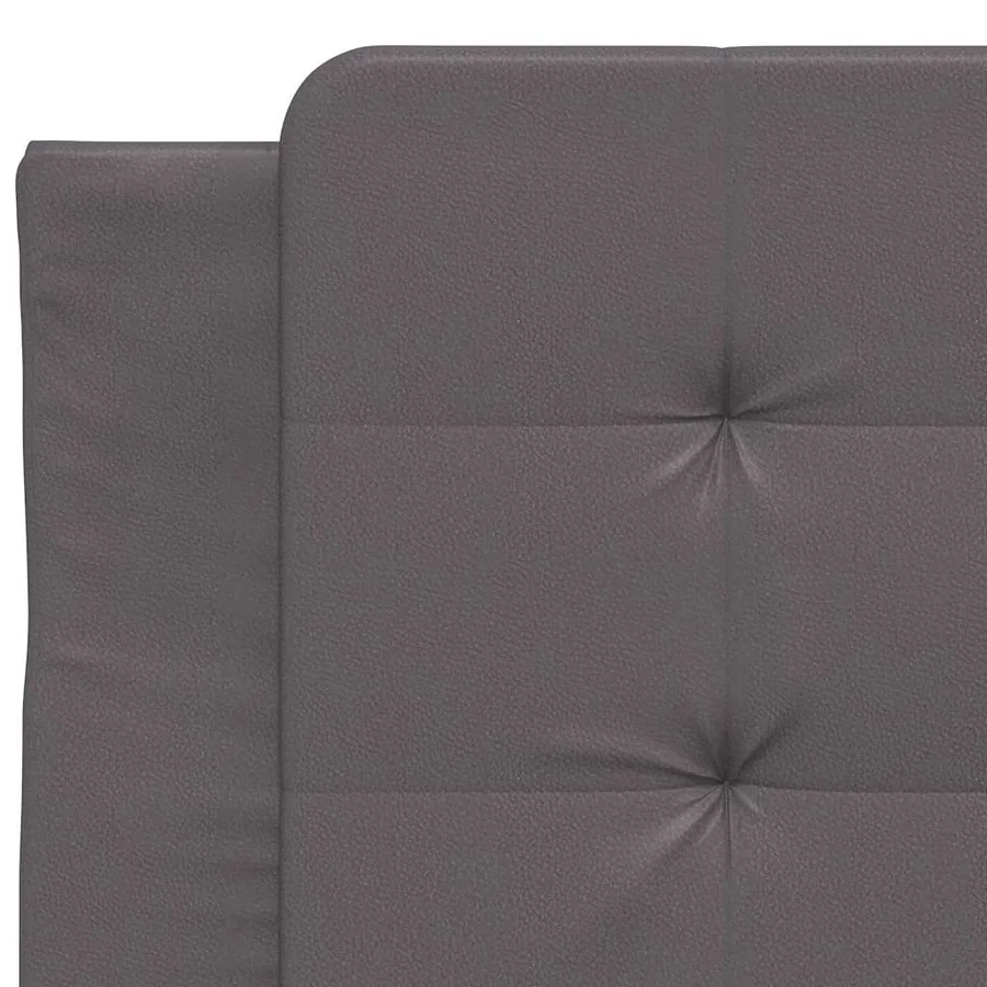 Cadre de lit sans matelas Zadar gris 90x190 cm similicuir - 10