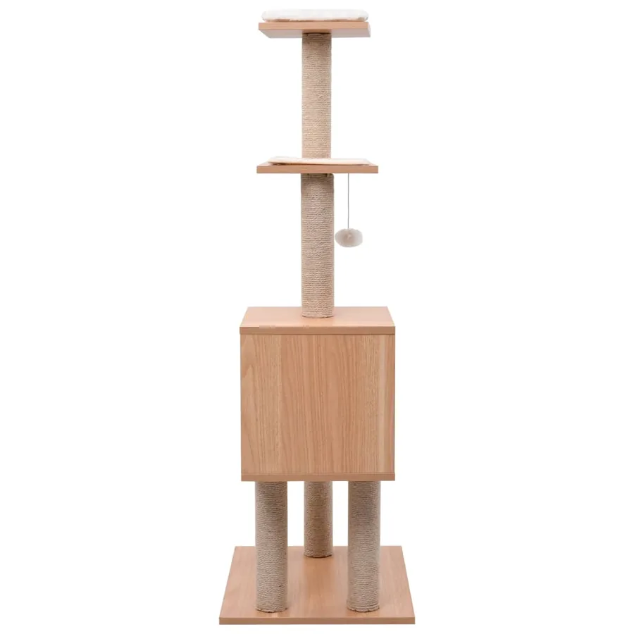 Arbre à chat avec tapis à gratter en sisal 123 cm - 3