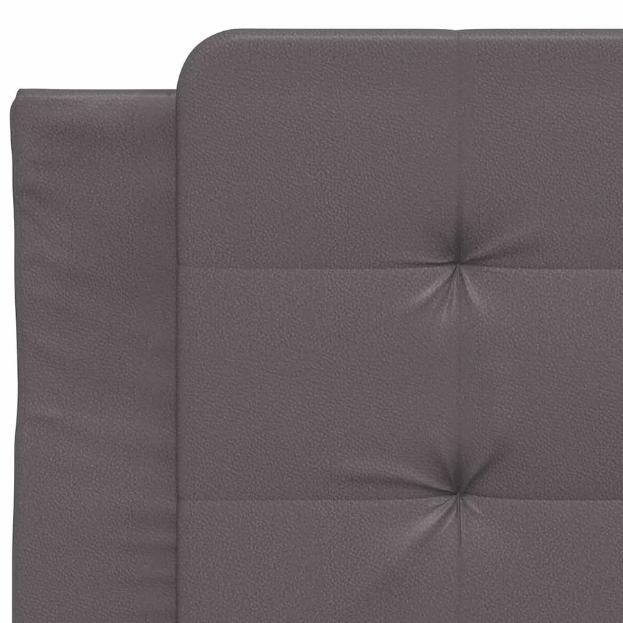 Cadre de lit sans matelas Zadar gris 90x200 cm similicuir - 10