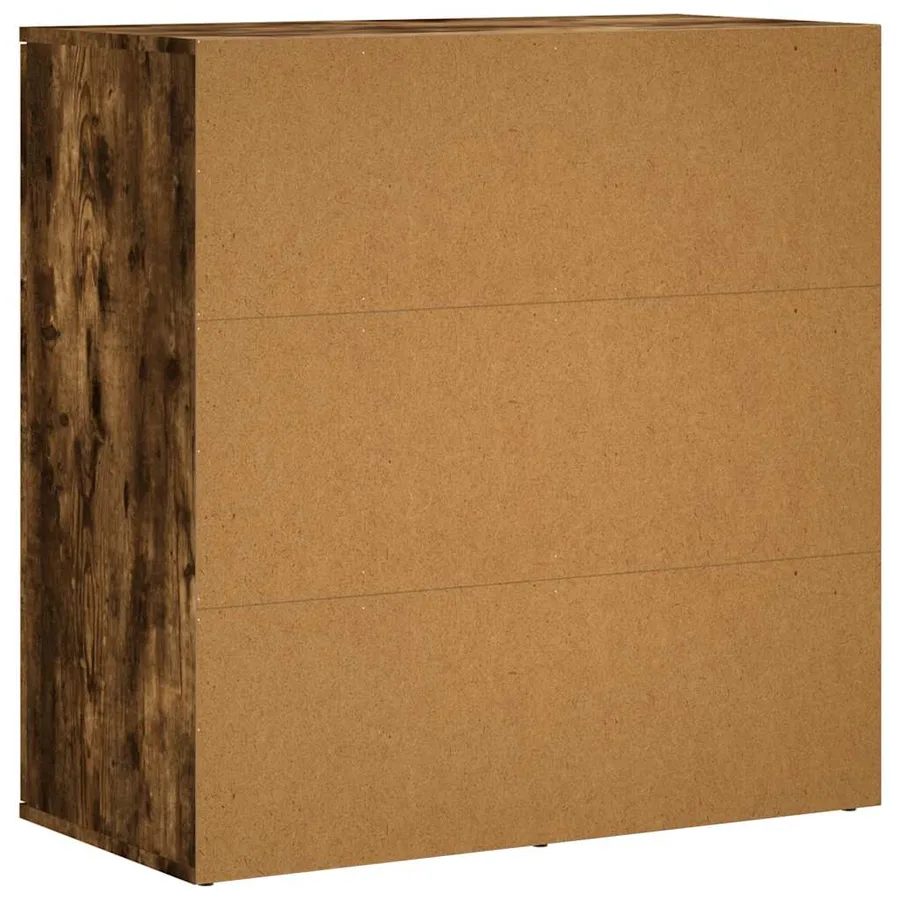 Buffet chêne fumé 79x38x80 cm bois d'ingénierie - 8