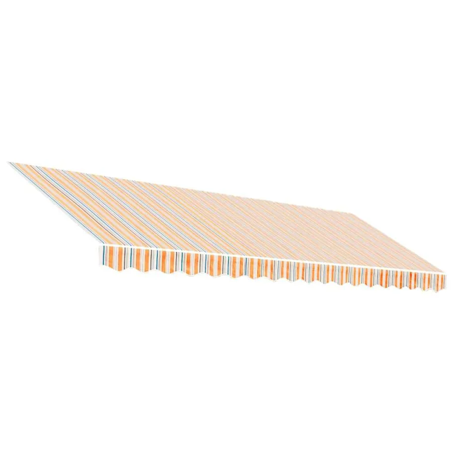 Tissu de remplacement pour auvent orange et bleu 4,5x3,5 m polyester - 2
