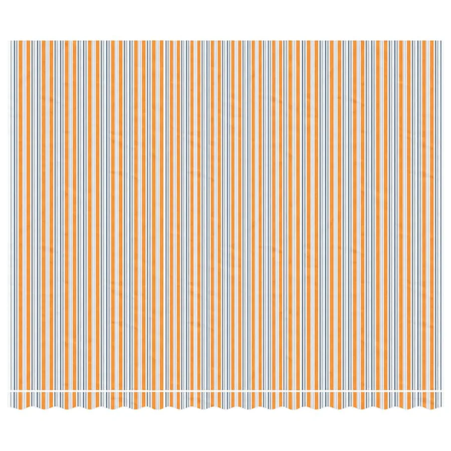 Tissu de remplacement pour auvent orange et bleu 4,5x3,5 m polyester - 3