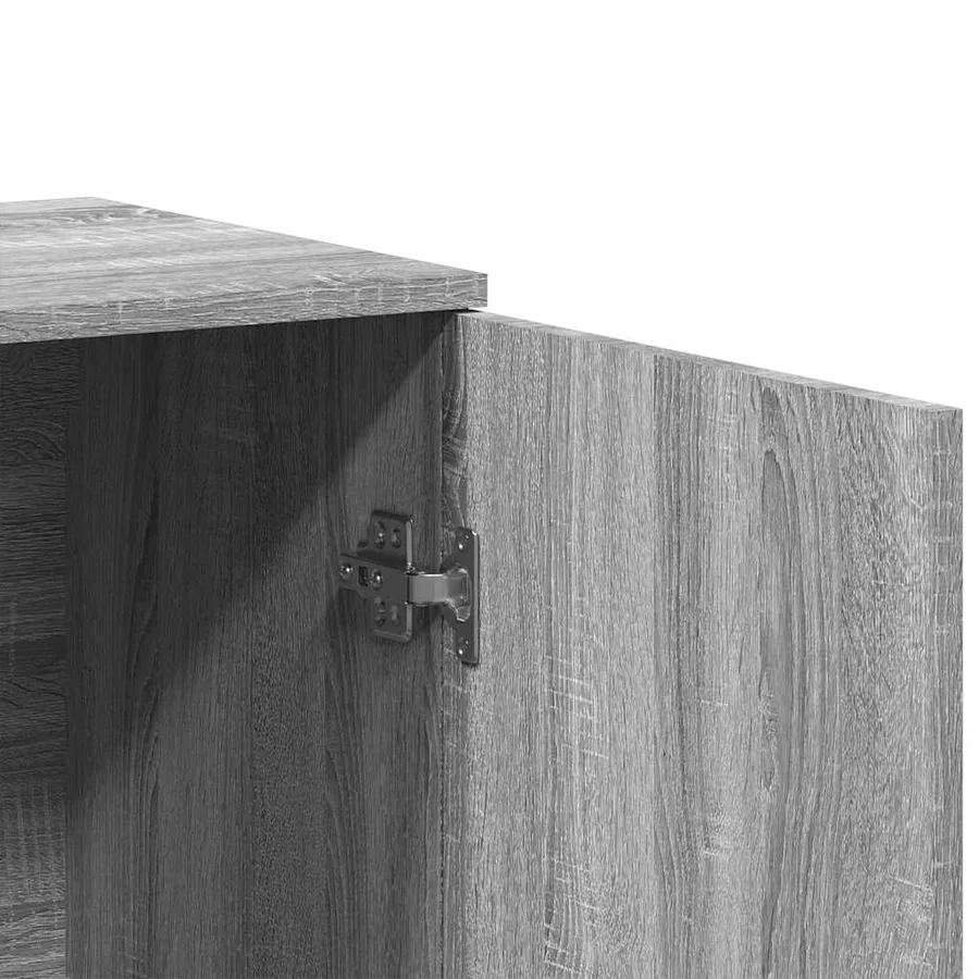 Buffets 2 pcs sonoma gris 79x38x80 cm bois d'ingénierie - 8