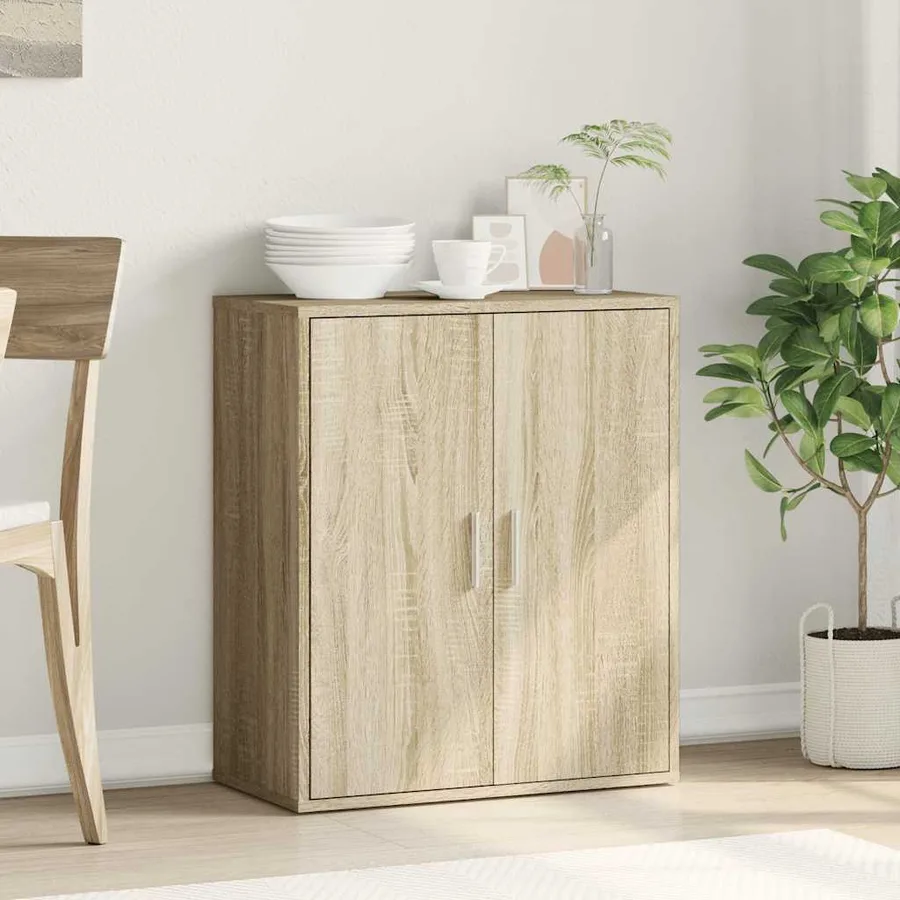 Buffet chêne sonoma 79x38x80 cm bois d'ingénierie - 3