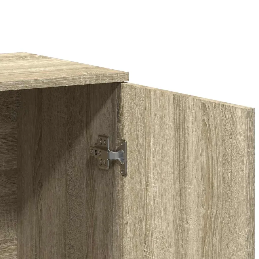 Buffet chêne sonoma 79x38x80 cm bois d'ingénierie - 9