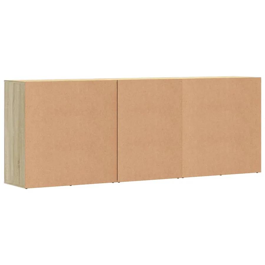 Buffets 3 pcs Chêne sonoma Bois d'ingénierie - 7
