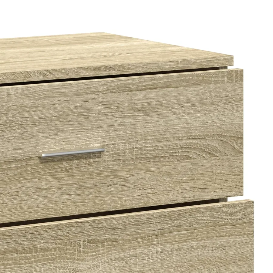Buffets 3 pcs Chêne sonoma Bois d'ingénierie - 8