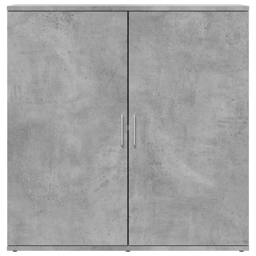 Buffets 2 pcs gris béton 79x38x80 cm bois d'ingénierie - 5