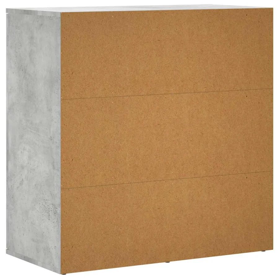 Buffets 2 pcs gris béton 79x38x80 cm bois d'ingénierie - 7