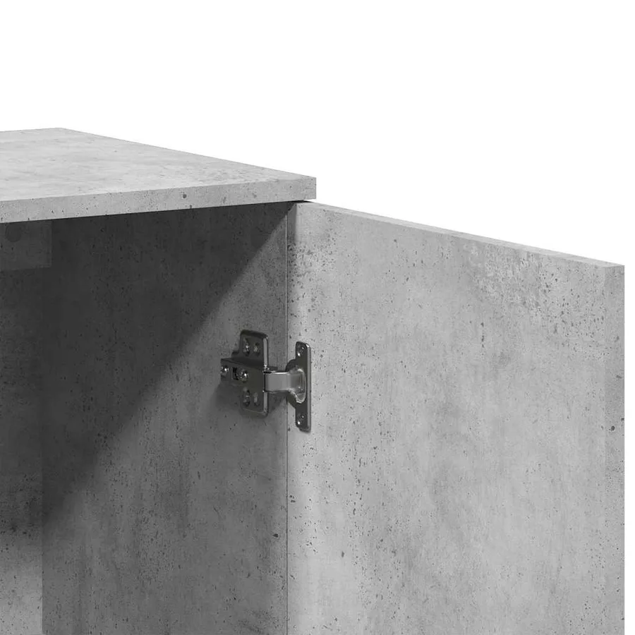 Buffets 2 pcs gris béton 79x38x80 cm bois d'ingénierie - 8