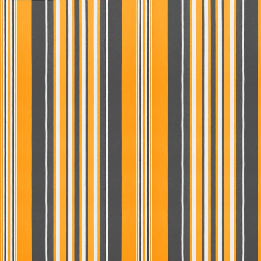 Tissu de remplacement pour auvent orange et noir 6x3,5 m polyester - 6