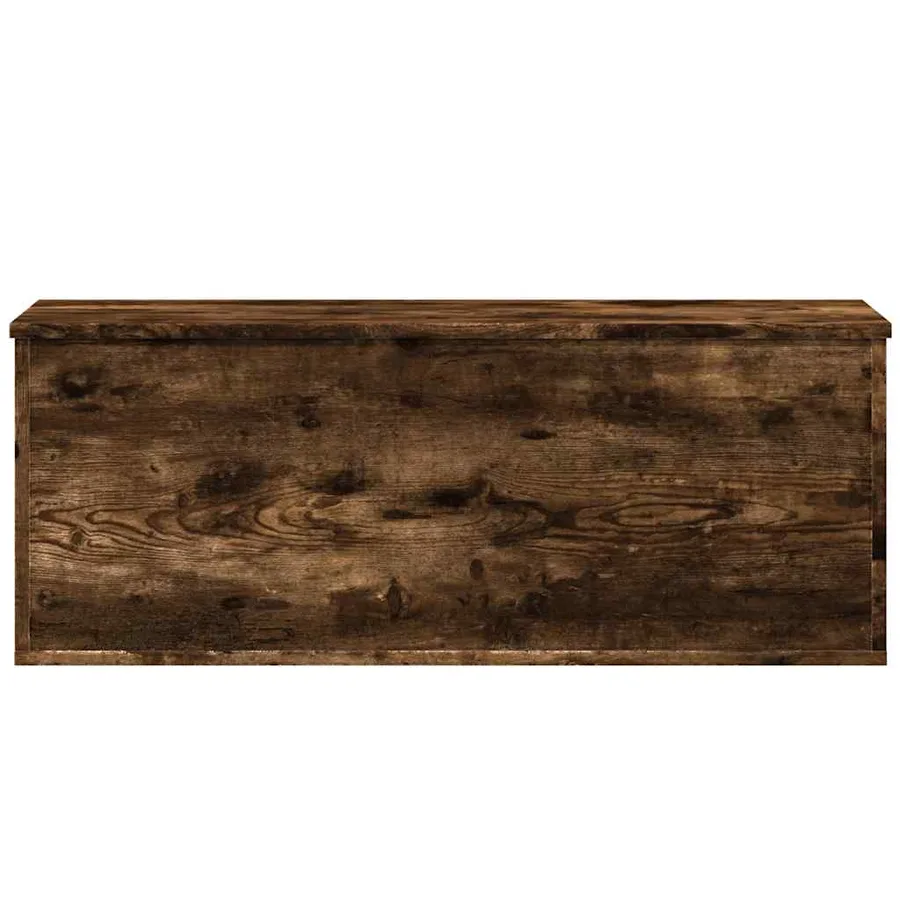 Boîte de rangement chêne fumé 90x35x35 cm bois d'ingénierie - 4