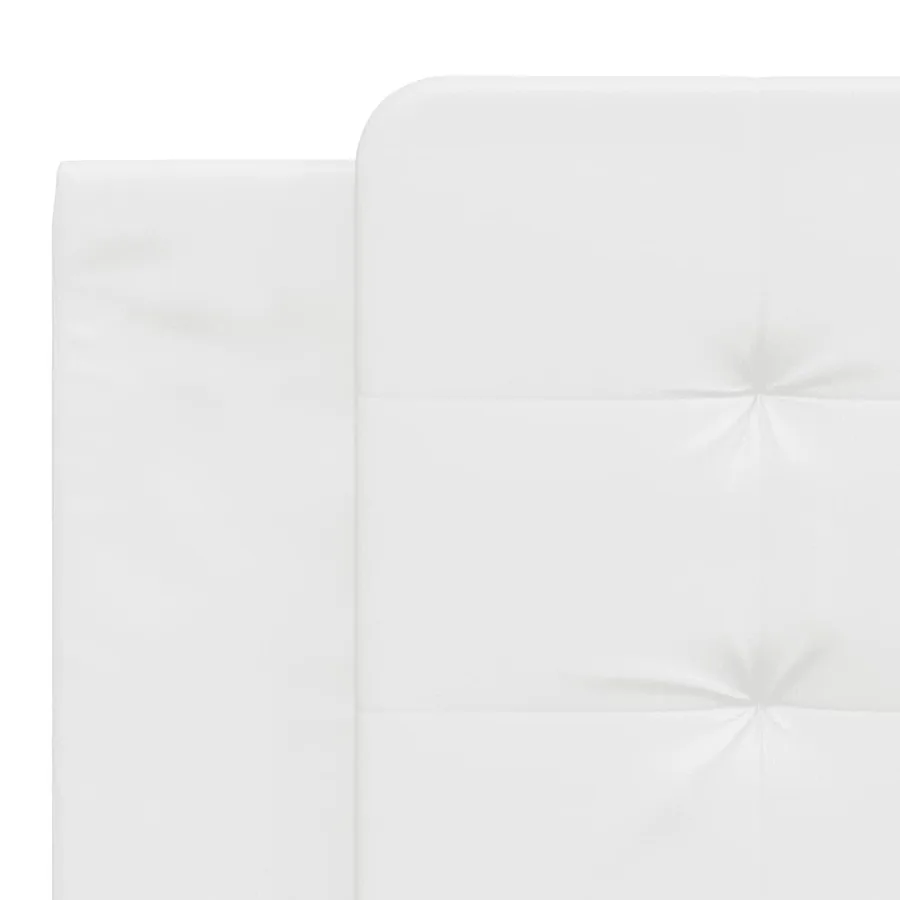 Lit avec matelas Zadar blanc 180x200 cm similicuir - 7