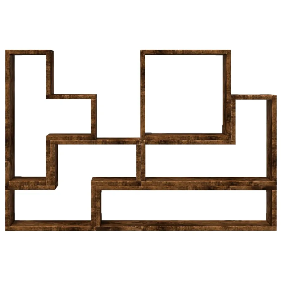 Étagère murale chêne fumé 96x12x64 cm bois d'ingénierie - 5