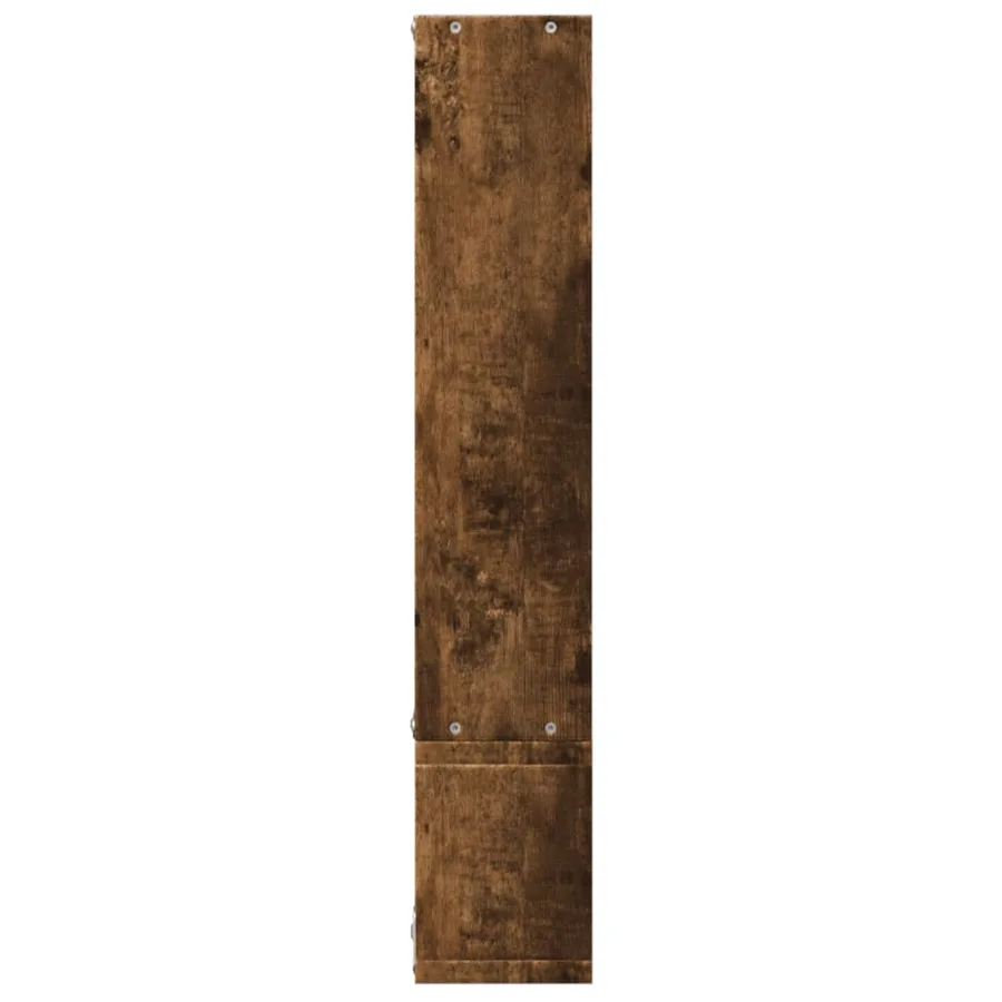 Étagère murale chêne fumé 96x12x64 cm bois d'ingénierie - 7