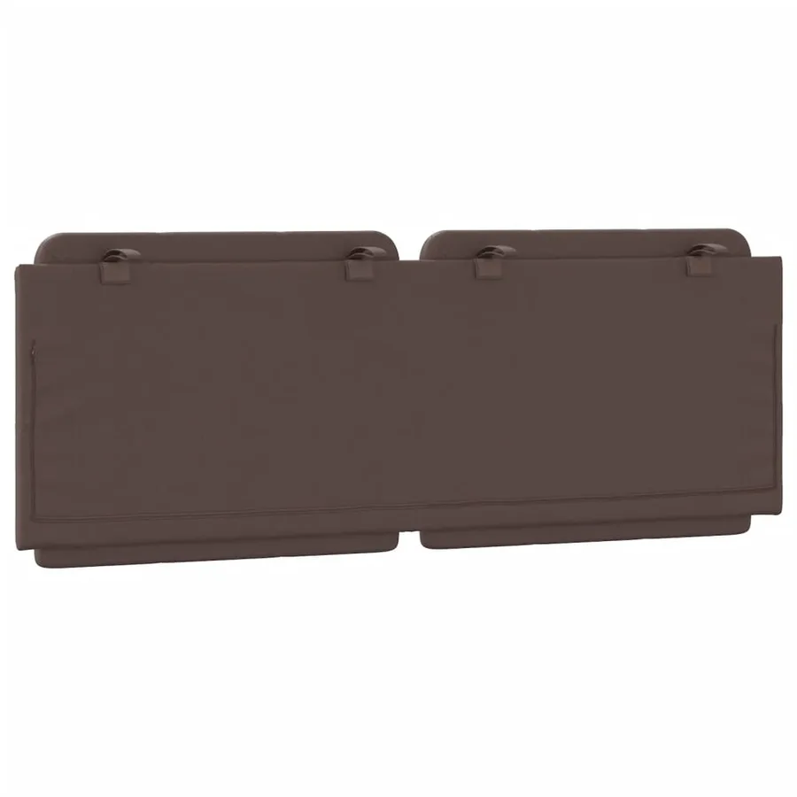 Coussin de tête de lit Zadar marron 120 cm similicuir - 6
