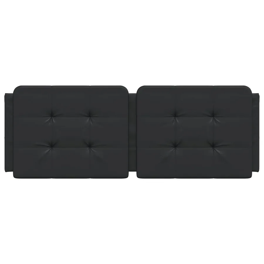 Coussin de tête de lit Zadar noir 140 cm similicuir - 4
