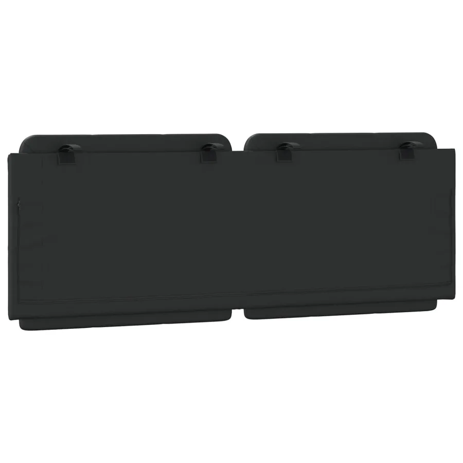 Coussin de tête de lit Zadar noir 140 cm similicuir - 6
