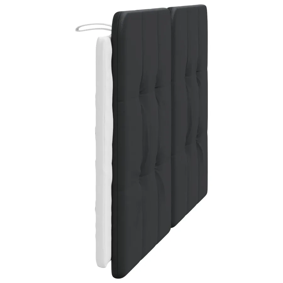 Coussin de tête de lit Zadar noir et blanc 140 cm similicuir - 5